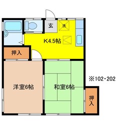 パレスアライの物件間取画像